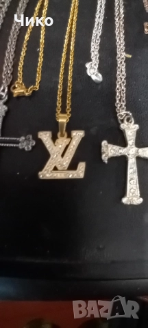 10бр позлатени женски колиета и кутия за бижута, снимка 6 - Антикварни и старинни предмети - 52225854