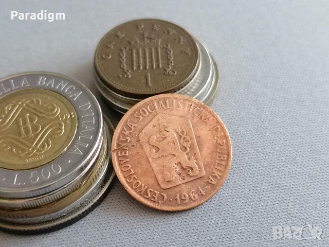 Mонета - Чехословакия - 50 халера | 1964г., снимка 2 - Нумизматика и бонистика - 39887079