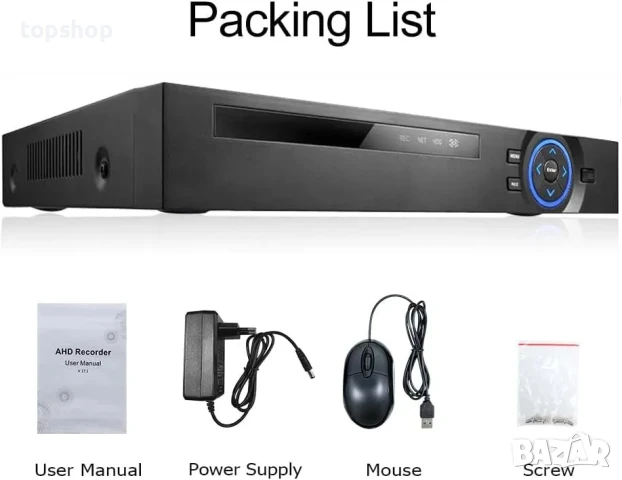 Чисто нов, тестван Xenocam 4 канала PoE NVR 5MP H.265 мрежов видеорекордер Поддържа до 4 IPcam..., снимка 5 - Комплекти за видеонаблюдение - 50493310