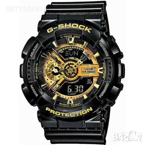 НОВ МЪЖКИ ЧАСОВНИК CASIO G-SHOCK GA-110GB-1AER. КАСИО GA-110, снимка 1