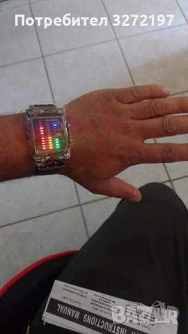 ILOVEDIY LED часовник, модерен дизайн, неръждаема стомана, черен бинарен светещ LED електронен , снимка 12 - Мъжки - 40437509