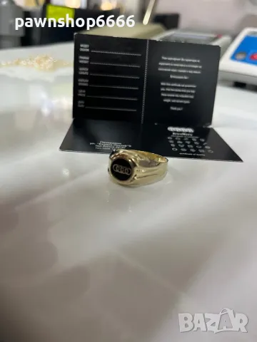 Златен пръстен 14 карата, снимка 12 - Пръстени - 48859492
