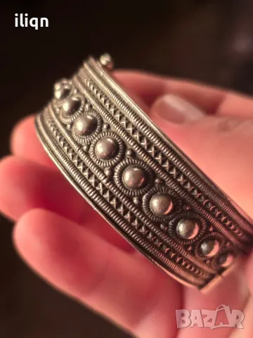 Стара Сребърна Масивна гривна 835 Проба 299.99лв., снимка 3 - Антикварни и старинни предмети - 49027976