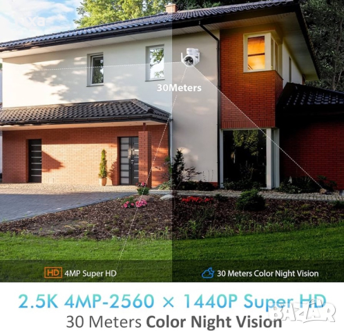 “Ctronics” външна камера 4MP, снимка 2 - IP камери - 44845257