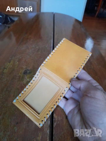 Стар кожен калъф за лични документи, снимка 2 - Други ценни предмети - 53565463