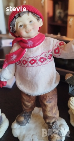 Сет от ретро фигури за коледна украса, снимка 6 - Декорация за дома - 52499606