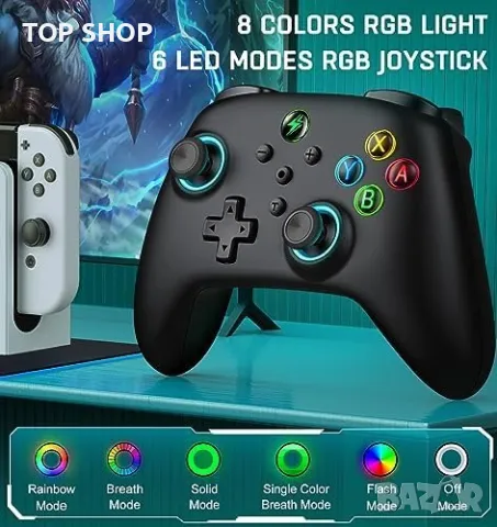 Нов Безжичен контролер джойстик за Nintendo Switch Lite OLED игри геймър, снимка 2 - Nintendo конзоли - 49804756