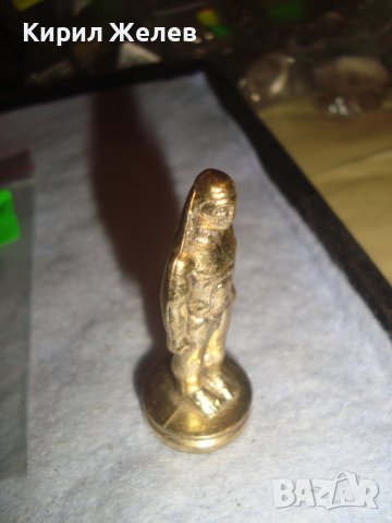 СТАРА ФИГУРКА ОЛОВНО ВОЙНИЧЕ ЕГИПЕТ с ПОЗЛАТА РЯДКО за КОЛЕКЦИЯ ФИГУРА от ШАХ 27396, снимка 9 - Колекции - 38139139