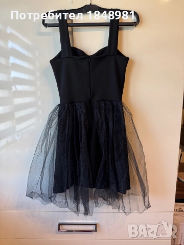 Нова къса черна рокля , снимка 4 - Рокли - 51664678
