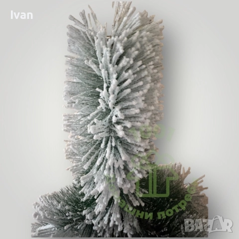 Коледна елха Заснежена Бор 120см 180см 210см, снимка 3 - Декорация за дома - 51844106