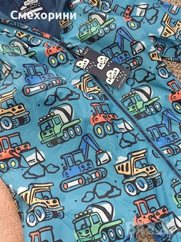 Нов детски гащеризон за дъжд дъждобран Next за момченце 5-6 години и ръст 116см, снимка 7 - Детски якета и елеци - 53015464