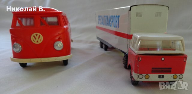 Ретро детски играчки метални и палстнасови VW T1 BALON COROATIO EHO,  SPECIALTRANSPORT.