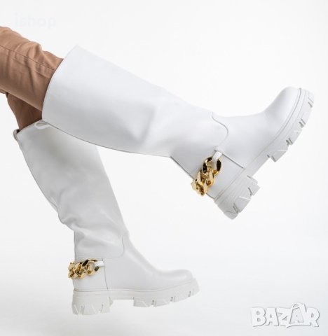 Дамски Бели Ботуши