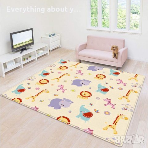 Меко килимче за игра с 2 лица - размери 180х100см., снимка 8 - Килими - 34810264