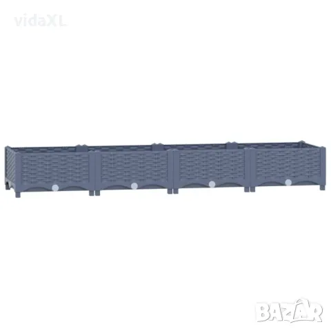 vidaXL Повдигната леха, 160x40x23 см, полипропилен(SKU:310400, снимка 1 - Градински мебели, декорация  - 47294847