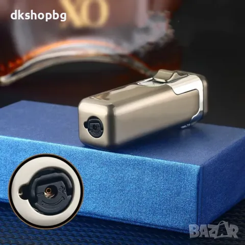 HL1005 Метална запалка за пури с 4 струен пламък, снимка 5 - Запалки - 48988211