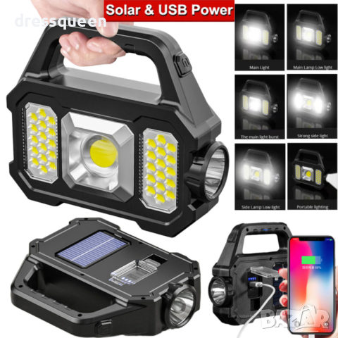 3963  ПРОЖЕКТОР СЪС СОЛАРЕН ПАНЕЛ 