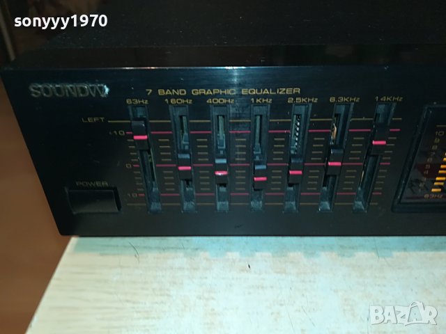ПОРЪЧАН-SOUNDWAVE Q-1100 EQUALIZER-ВНОС SWISS 2009221125, снимка 2 - Ресийвъри, усилватели, смесителни пултове - 38059216