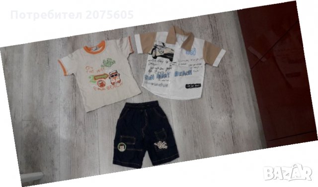 Лот момче, лято р.92 - к-т Кимекс + супер риза, снимка 1 - Комплекти за бебе - 32392149