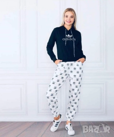 Дамски Памучни Комплекти - лого Бродирано ✨ Nike Adidas , снимка 2 - Спортни екипи - 52323808