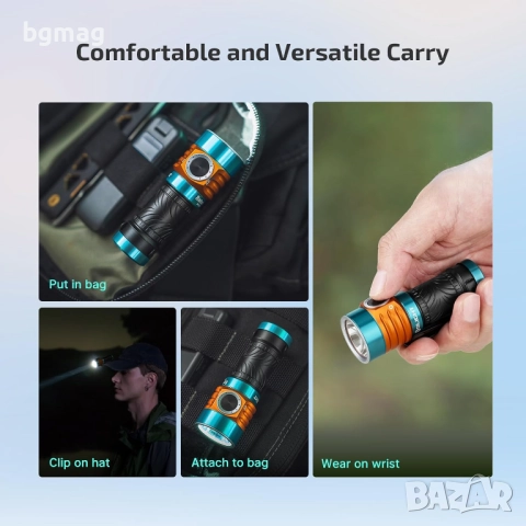 Olight Baton Turbo мини LED фенер,1000 лумена,до 510 метра, снимка 5 - Къмпинг осветление - 52124956
