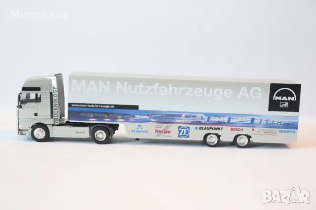 HERPA H0 1/87 MAN TGA КАМИОН МОДЕЛ TIR, снимка 2 - Колекции - 50400974