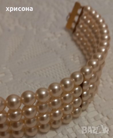 Перлена огърлица, снимка 6 - Колиета, медальони, синджири - 43038446