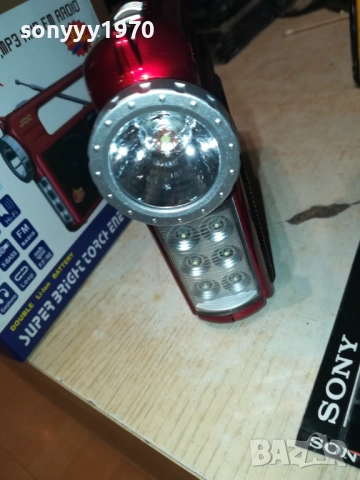 USB РАДИО С ПРОЖЕКТОР И АКУМУЛАТОР 0411251449, снимка 5 - Радиокасетофони, транзистори - 52292132