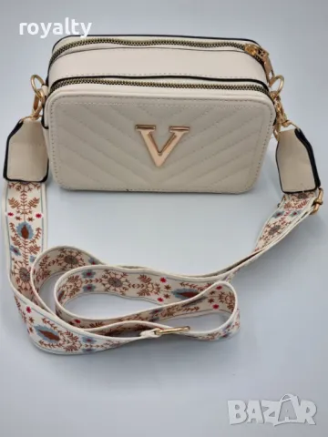 Елегантна дамска чанта с капитониран дизайн и златист акцент Различни цветове , снимка 2 - Чанти - 49003417