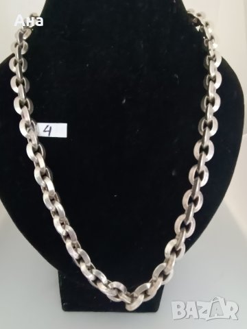Красиви сребърни маркирани синджири , снимка 3 - Колиета, медальони, синджири - 43241201