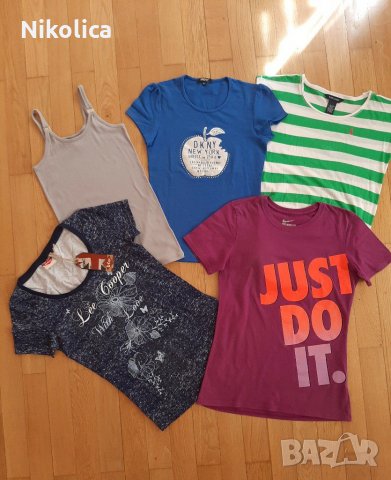 Calvin Klein,DKNY,Lee Cooper,Ralph Lauren,Nike - дамски тениски,размер S Нови и много запазени!, снимка 1 - Тениски - 29061876
