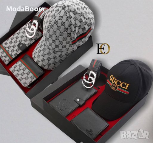 💥Gucci луксозни мъжки подаръчни комплекти / различни цветове 💥, снимка 5 - Портфейли, портмонета - 43505770