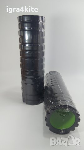 Големи класически фоумролер 45x14 ЧЕРЕН ЦВЯТ 2 МОДЕЛА Foam roller, снимка 2 - Йога - 40765055