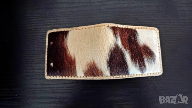 Портфейл естествен косъм и естествена кожа