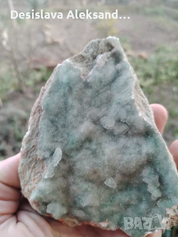 Зелен микрокристален кварц от Мадан , снимка 3 - Колекции - 50837173