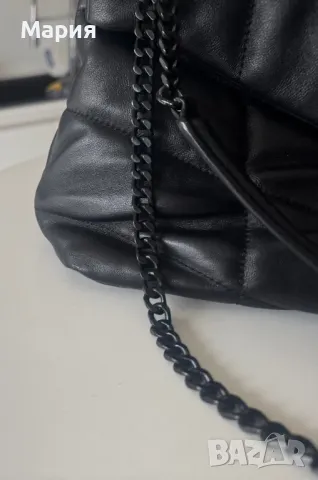 Красива дизайнерска чанта YSL от естествена кожа нова черна, снимка 4 - Чанти - 49726584