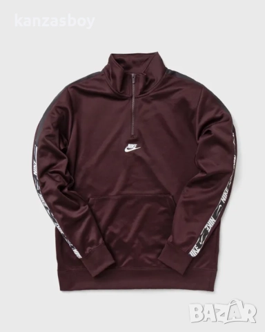 Nike Half-Zip Top Brown - страхотно мъжко горнище КАТО НОВО ХЛ, снимка 3 - Спортни дрехи, екипи - 52147466