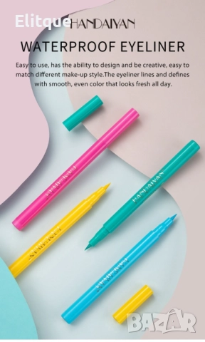 Цветна течна матираща очна линия HANDAIYAN с писец, снимка 16 - Други - 52832040