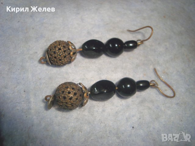 СТАРИ БРОНЗОВИ АЖУРНИ РЕТРО ОБЕЦИ МАЙСТОРСКА ИЗРАБОТКА 27633, снимка 4 - Антикварни и старинни предмети - 37785529