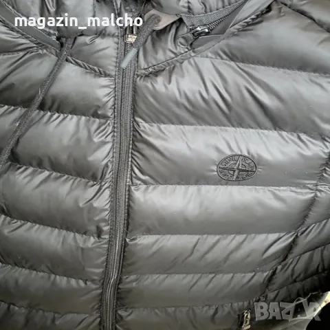 Мъжко Зимно Яке - Stone Island Hooded Bomber Shower Resistance Jacket; размери: L, 2XL и 3XL, снимка 3 - Якета - 47861140