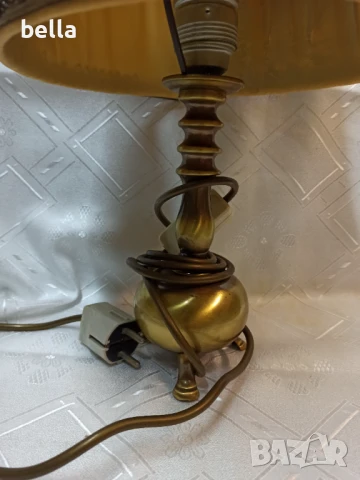 УНИКАЛНО СТИЛНА НЕМАСКА НОЩНА ЛАМПА С ЛОВНИ СЦЕНИ, снимка 3 - Антикварни и старинни предмети - 50554170