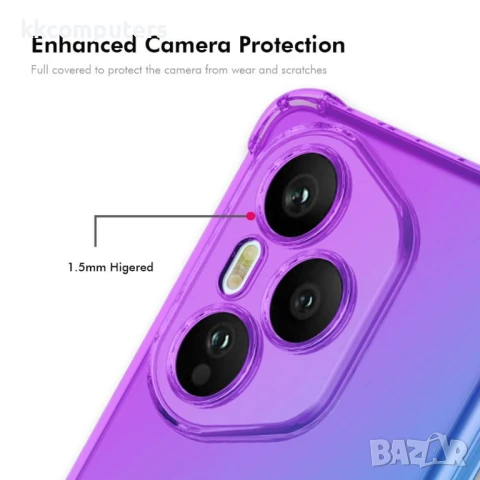 Honor 400 Pro 5G Удароустойчив ENKAY2 Силиконов Калъф и Протектор, снимка 4 - Калъфи, кейсове - 50641251