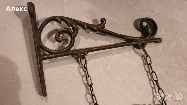 Двустранна изящна Чугунена табела–"Добре дошли", снимка 6 - Рекламни табели - 32500981