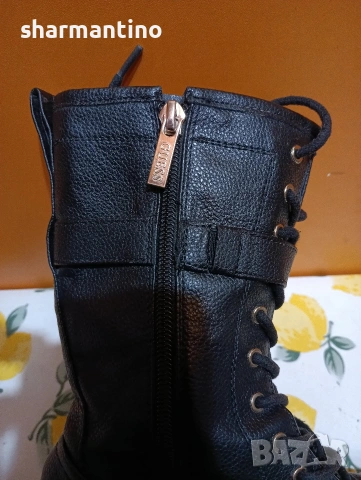 Guess Oriss N 37 Кубинки кожени, снимка 2 - Дамски боти - 53330742