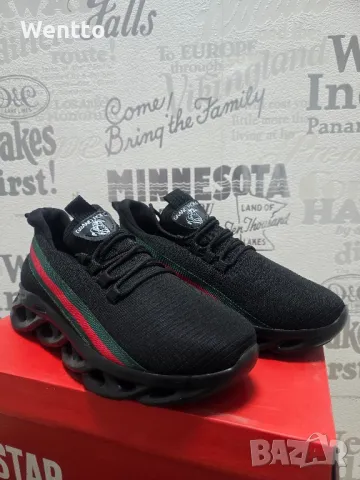 Мъжки маратонки - Черни, снимка 1