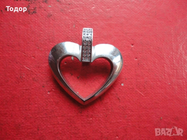 Дизайнерско сребърно колие медальон сърце Jeytte 925, снимка 7 - Колиета, медальони, синджири - 53061182
