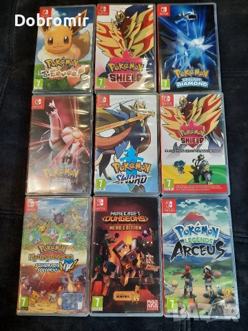 Разнообразни pokemon игри за nintendo switch
