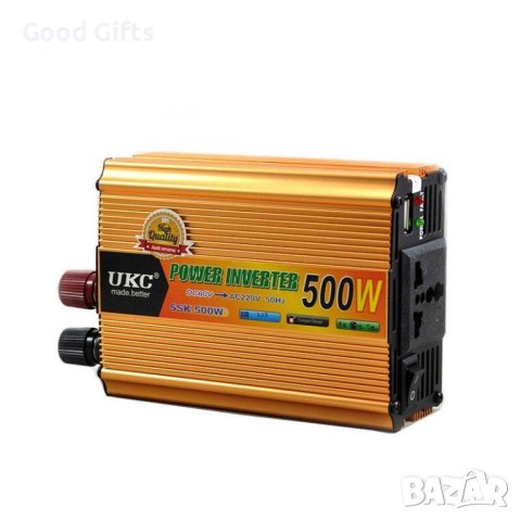 UKC 500W Инвертор-преобразувател на ток от 12V . 24V на 220V