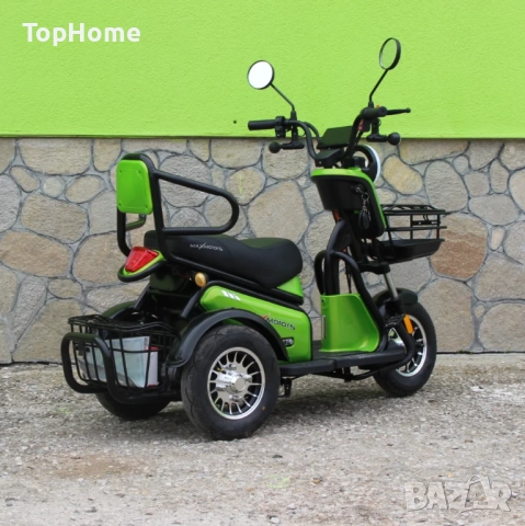  Двуместна Електрическа Триколка PUDDING 1800W МОДЕЛ 2025, снимка 6 - Мотоциклети и мототехника - 41941423