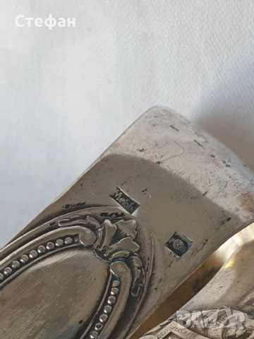 Посребрени щипки, снимка 6 - Антикварни и старинни предмети - 52488358